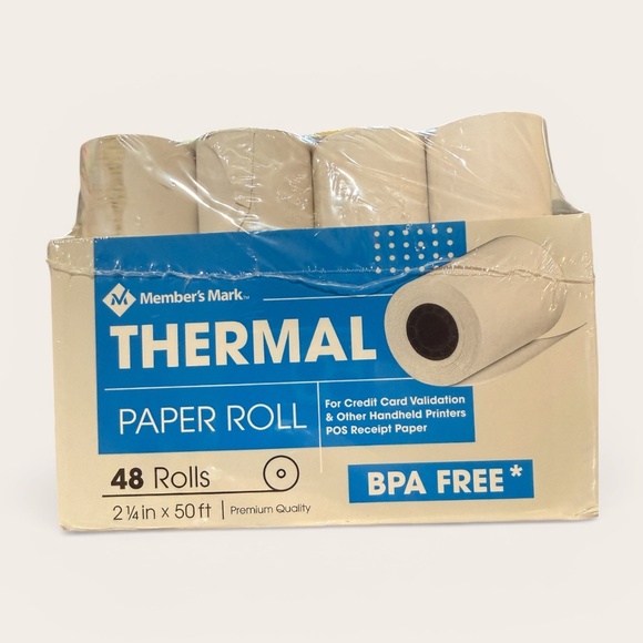 Member's Mark Thermal Paper Rolls - 48 Rolls - 2 1/4" x 50 Ft. - NEW - Picture 2 of 3